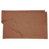Eco-Friendly Cotton Textured Stripes Bath Mat Set of 2